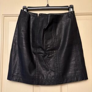 Free People Vegan Leather Mini Skirt